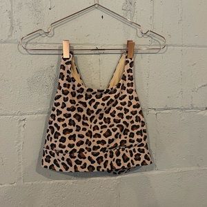 Fabletics Leopard Print Bra size M